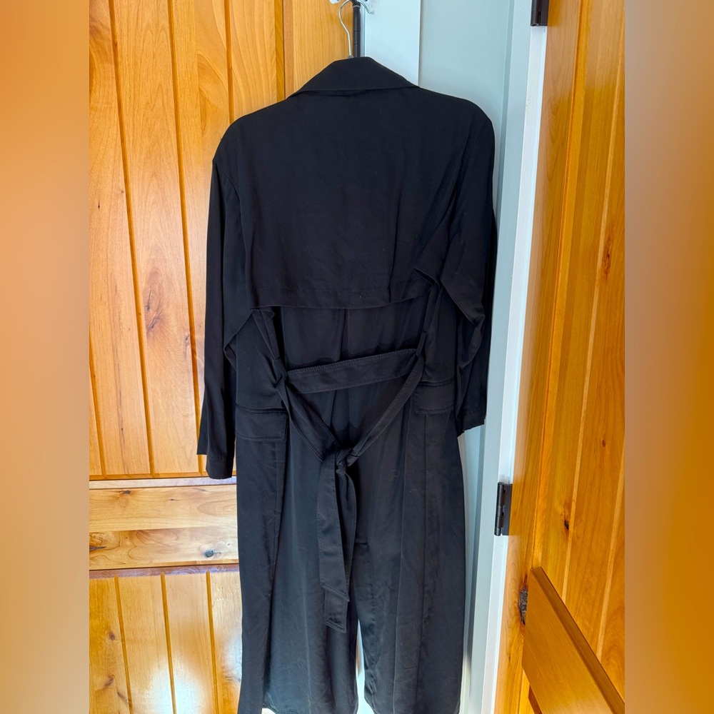 NWT Zara lightweight black trench coat